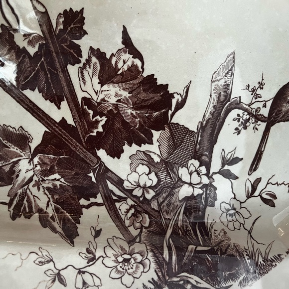 Antique Leam H.Alcock Platter and butter dish - Picture 3 of 9